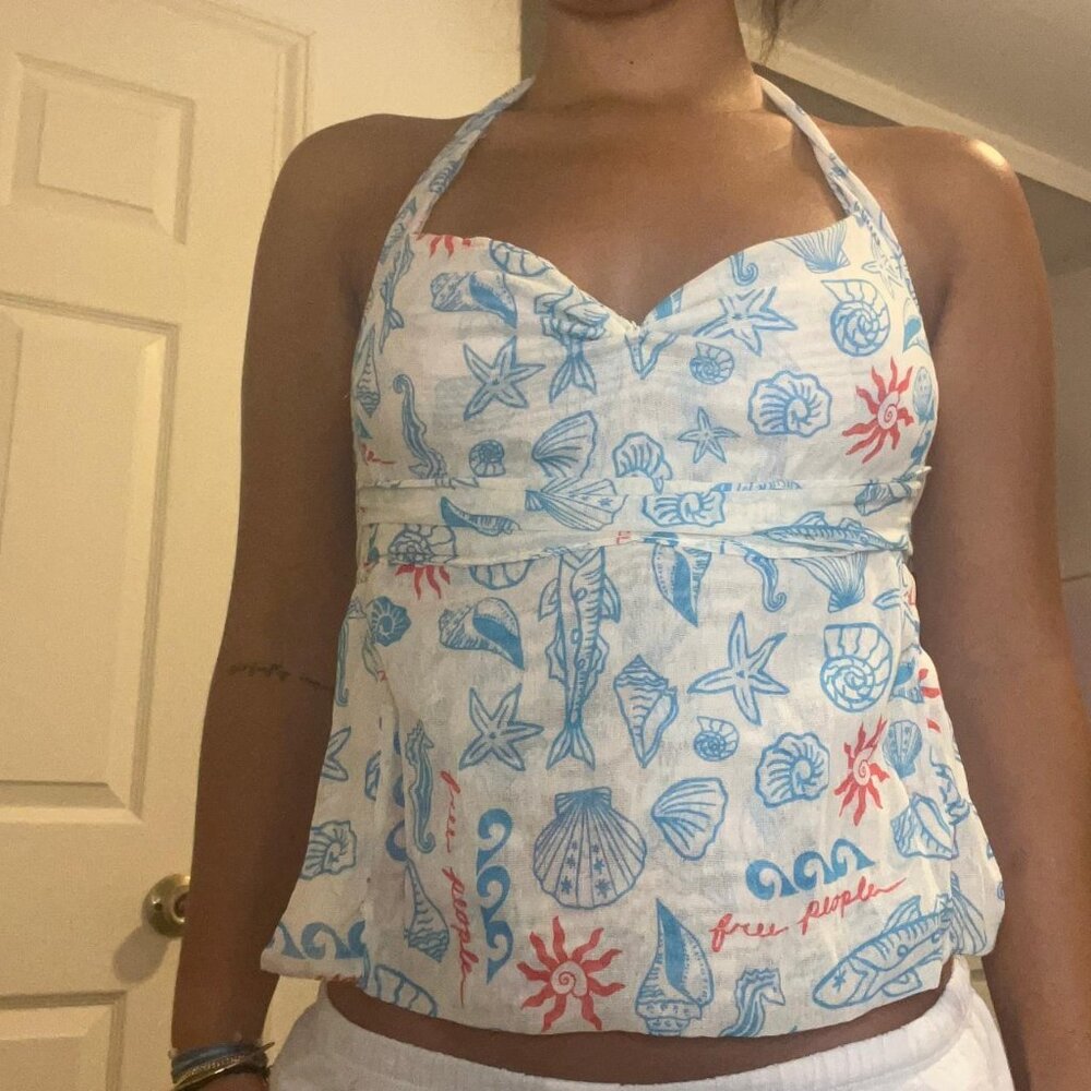 Free People Women's multi Crop-top